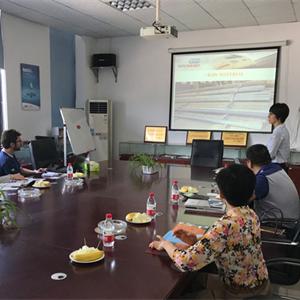 2018.0713  Brazil customer visit SUYU to discuss the base plate